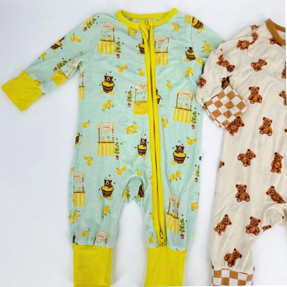 2‎ Free Birdees Bamboo Convertible Footie Pajama Lemonade Stand Bears